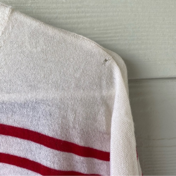 SUNDRY Red White & Blue Striped Cashmere Sweater Number 04 - Picture 2 of 8